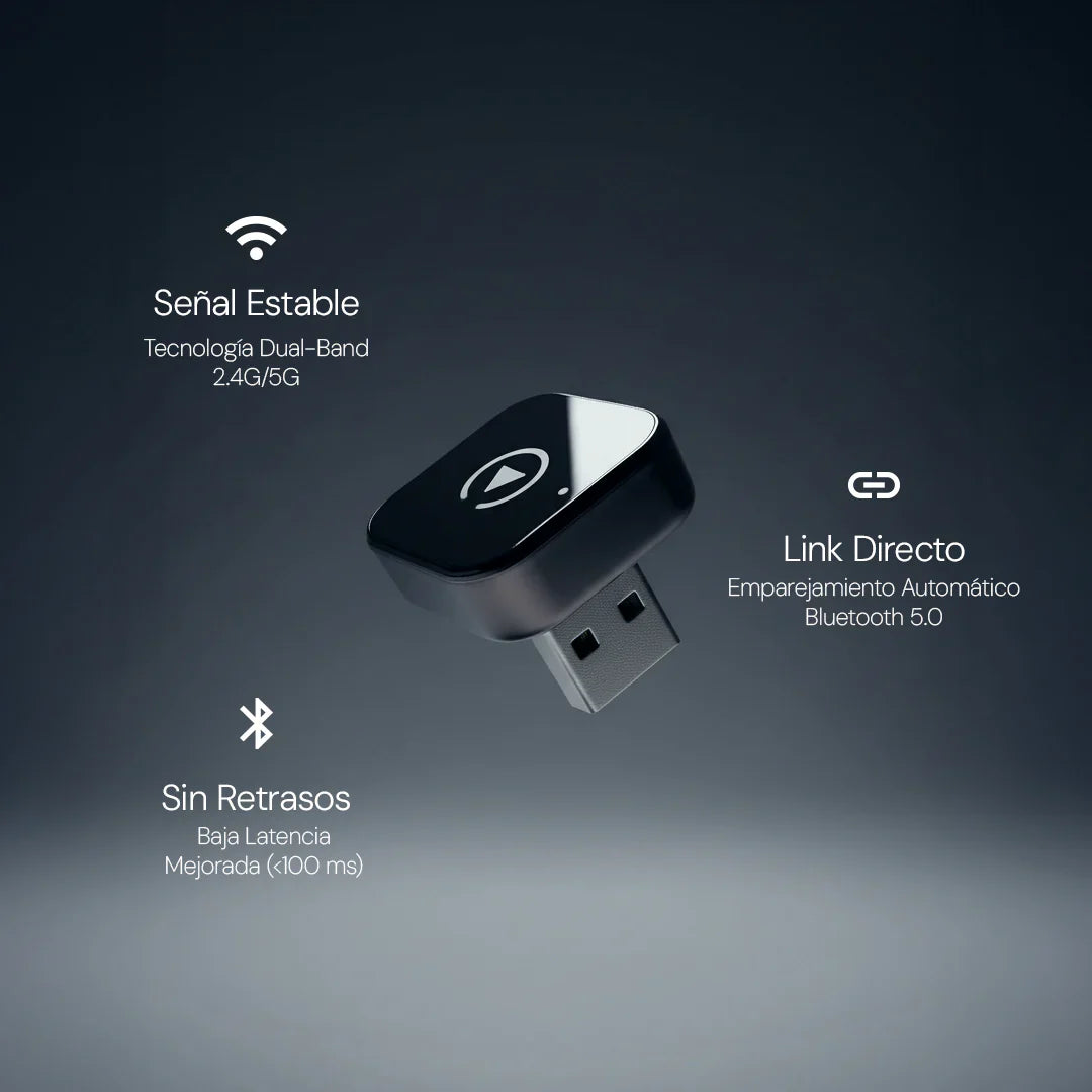 Adaptador CarPlay AutoTech™ - Conexión instantánea y sin cables