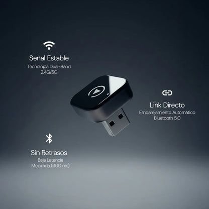Adaptador CarPlay AutoTech™ - Conexión instantánea y sin cables