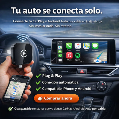 DriveLink™ 2026 – CarPlay y Android Auto Inalámbrico