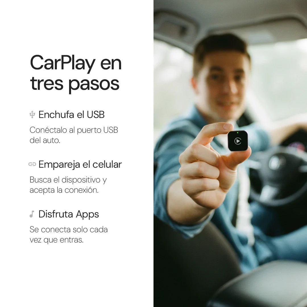 Adaptador CarPlay AutoTech™ - Conexión instantánea y sin cables
