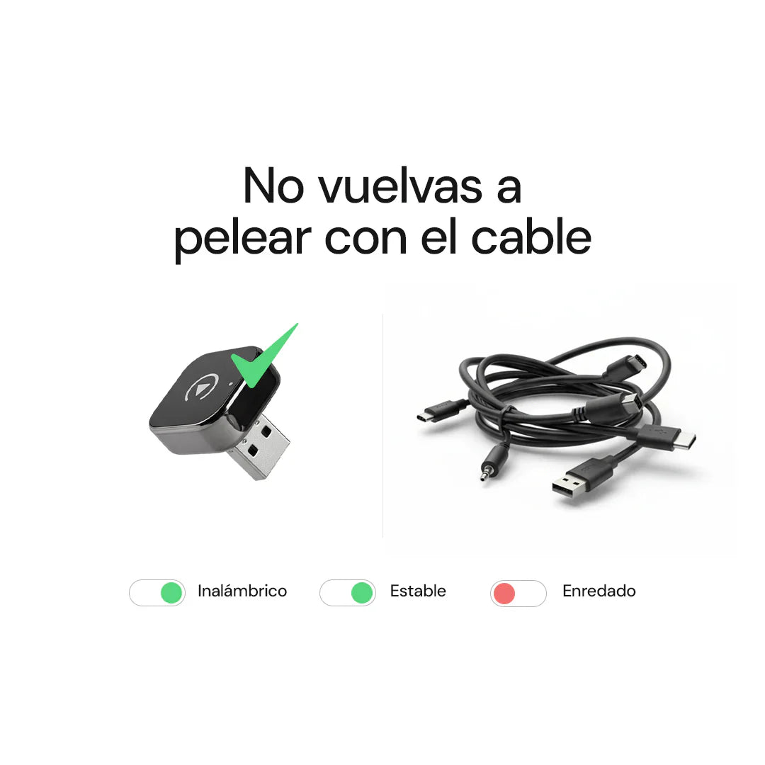 Adaptador CarPlay AutoTech™ - Conexión instantánea y sin cables